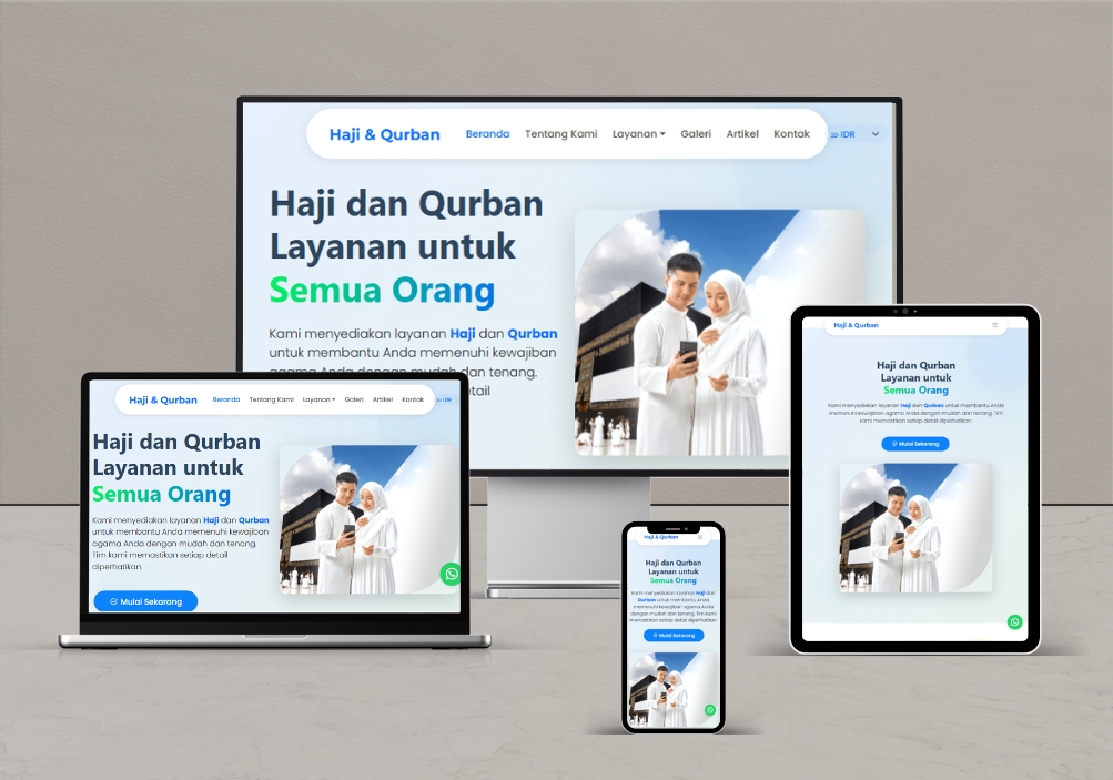 Website Layanan Haji dan Qurban