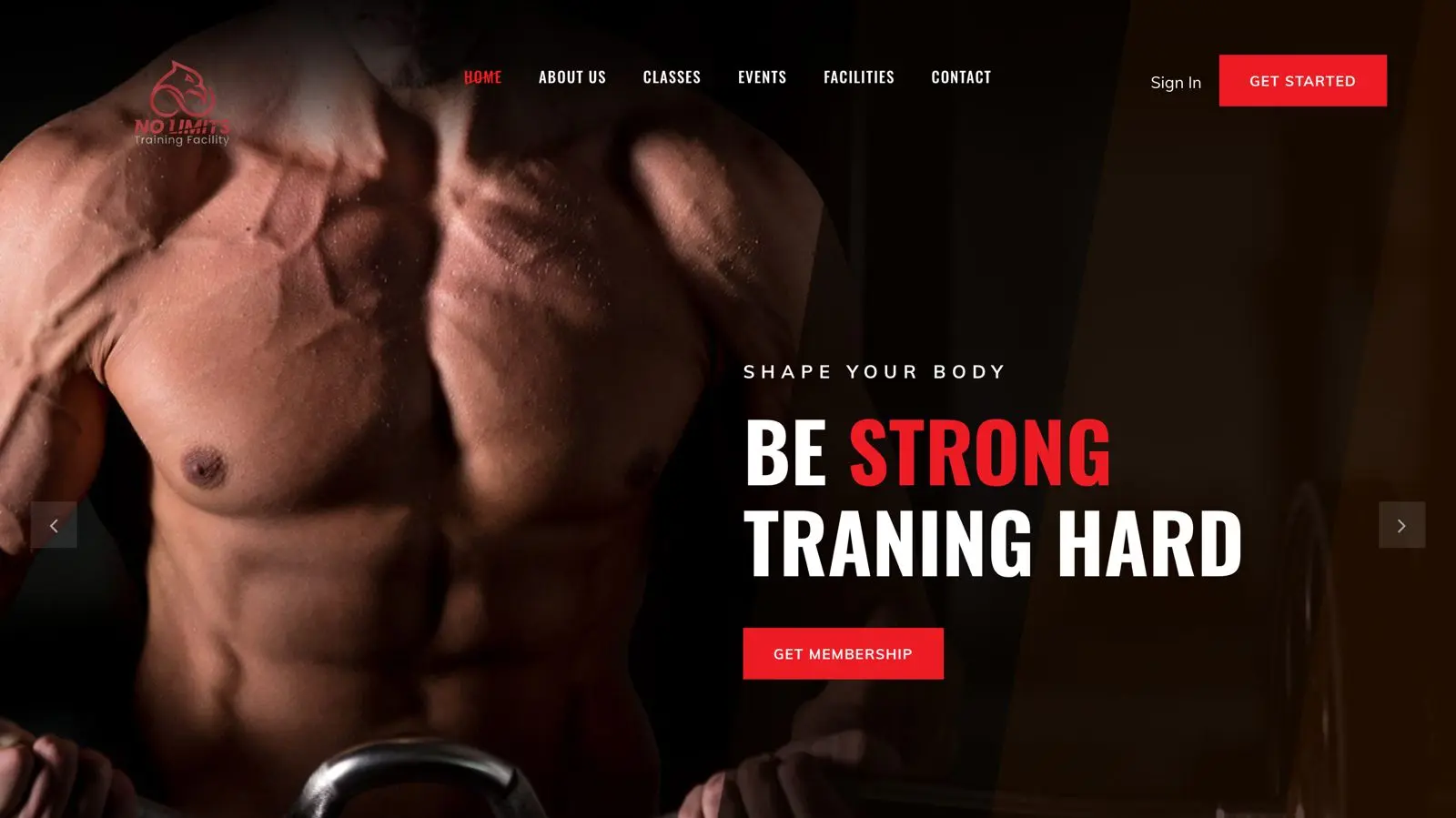 Website Gym No Limit